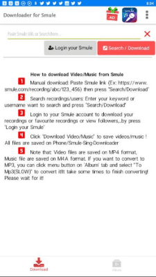 Скриншот приложения Song Downloader for Smule - №1