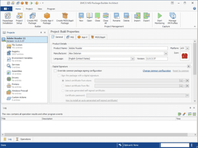 Скриншот приложения EMCO MSI Package Builder - №2