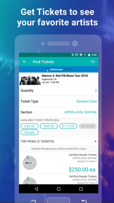 Скриншот приложения Bandsintown Concerts - №2
