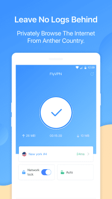 Скриншот приложения FlyVPN - №1