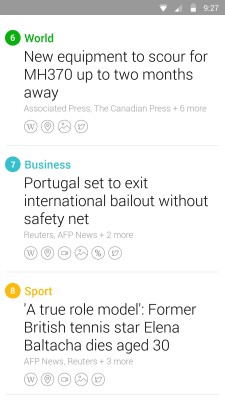 Скриншот приложения Yahoo News Digest - №2