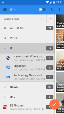 Скриншот приложения gReader | Feedly | News |  RSS - №2
