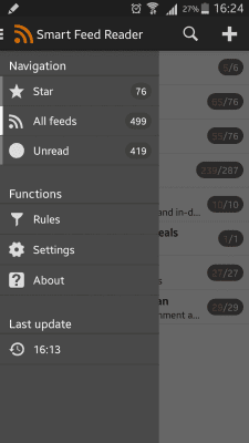 Скриншот приложения Smart Feed Reader - №2