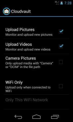 Скриншот приложения CloudVault Photo Uploader - №2