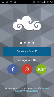 Скриншот приложения AcerCloud Portal - №1