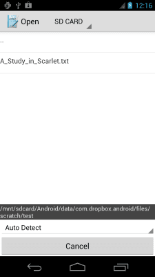 Скриншот приложения Jota+ Dropbox Connector - №2