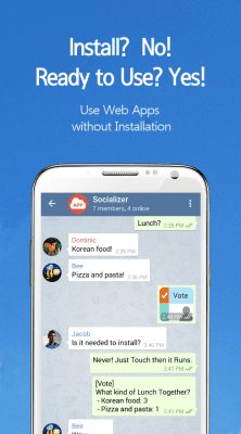 Скриншот приложения Socializer Messenger - №2