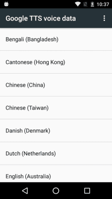 Скриншот приложения Синтезатор речи Google - №2