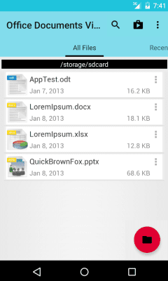 Скриншот приложения Office Documents Viewer - №1