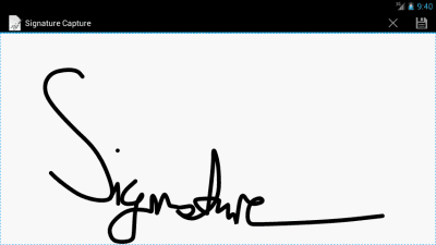Скриншот приложения Signature Capture - №2