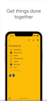 Скриншот приложения Google Keep - №2