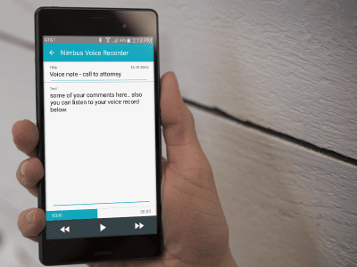Скриншот приложения Nimbus Voice Recorder для Wear - №2