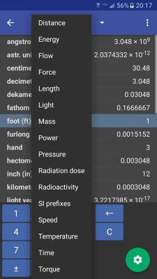 Скриншот приложения Convert Units - №2