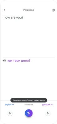 Скриншот приложения Google Переводчик - №2