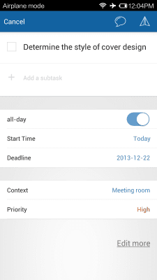 Скриншот приложения Doit.im for Android - №2