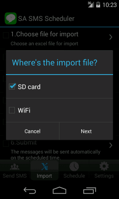 Скриншот приложения SA SMS Scheduler Lite - №2