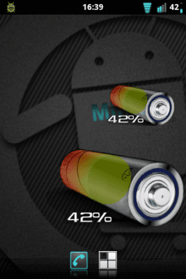 Скриншот приложения 3D AA Battery Widget - №2