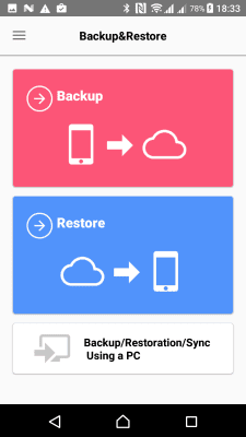 Скриншот приложения JS Backup - №2