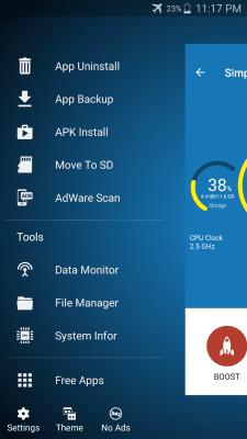 Скриншот приложения Droid Cleaner (Optimizer) - №2