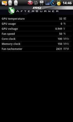 Скриншот приложения MSI Afterburner APP - №2