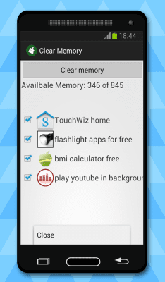 Скриншот приложения clean memory - №2