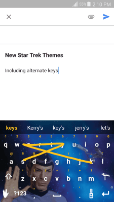 Скриншот приложения Swype Keyboard Trial - №2