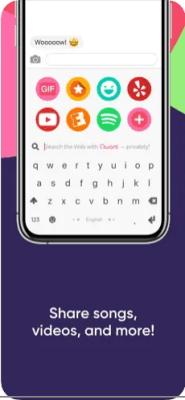 Скриншот приложения Fleksy- GIF, Web & Yelp Search - №2