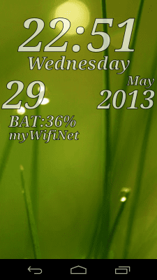 Скриншот приложения DIGI Clock Live Wallpaper - №2
