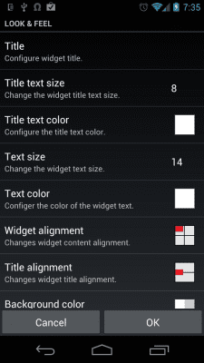 Скриншот приложения Meta Widget - №2