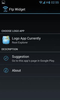 Скриншот приложения Ftp Widget - №2