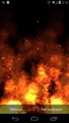 Скриншот приложения KF Flames Free Live Wallpaper - №2