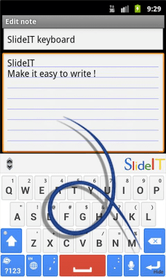 Скриншот приложения SlideIT Google Skin - №2