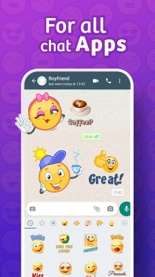 Скриншот приложения WhatSmiley: стикеры WASticker - №2