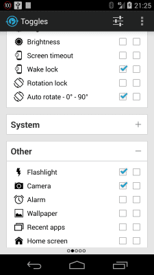 Скриншот приложения Notification Toggle - №2