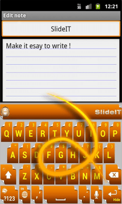 Скриншот приложения SlideIT Flip Page Skin - №2