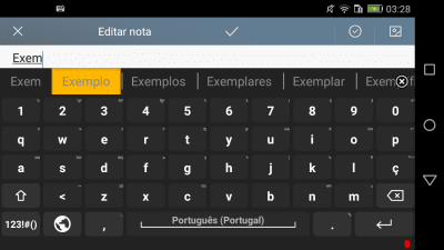 Скриншот приложения Portuguese for AnySoftKeyboard - №2