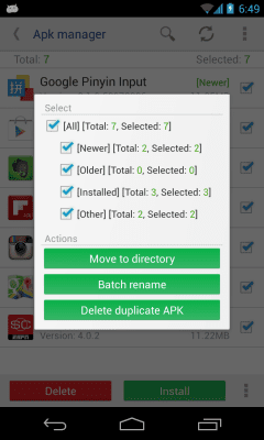 Скриншот приложения APK manager - №2
