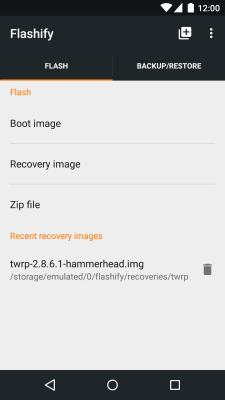 Скриншот приложения Flashify (for root users) - №1