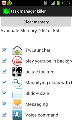 Скриншот приложения task manager killer - №2