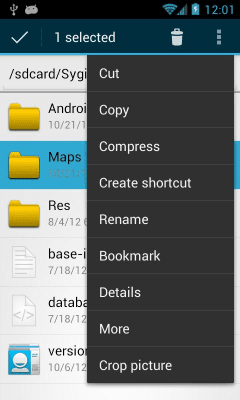 Скриншот приложения OI File Manager - №2