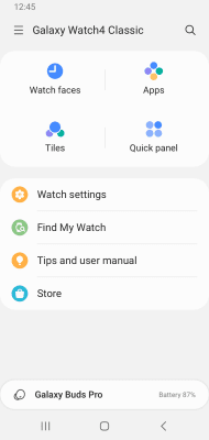 Скриншот приложения Galaxy Wearable (Samsung Gear) - №2