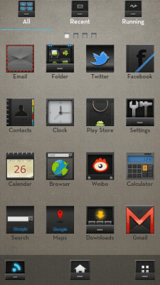 Скриншот приложения Hi Black(GO Launcher Theme) - №2