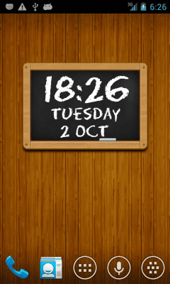 Скриншот приложения Chalkboard UCCW skin - №2