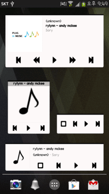 Скриншот приложения Plug in music Theme - B & W - №2