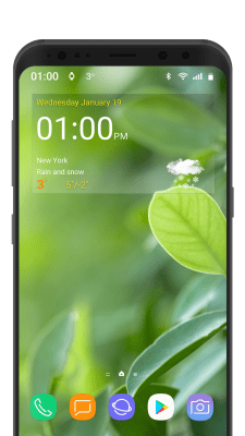 Скриншот приложения Digital clock weather theme 1 - №2