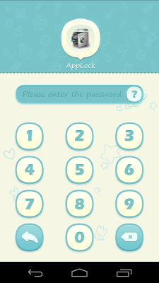 Скриншот приложения AppLock Theme Blue - №2