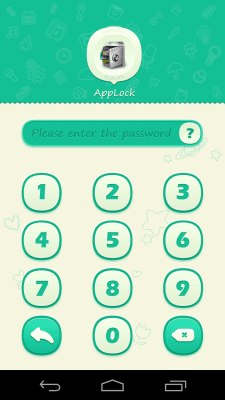 Скриншот приложения AppLock Theme Green - №2