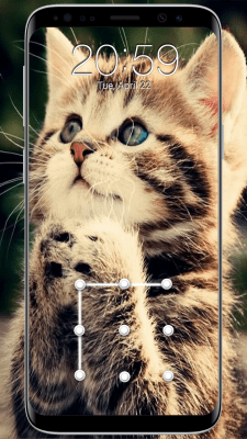 Скриншот приложения Cat Pattern Screen Lock - №2