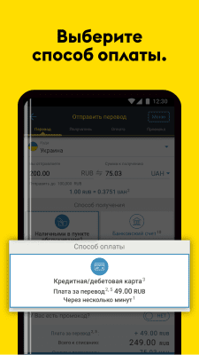 Скриншот приложения Western Union International - №2
