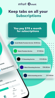 Скриншот приложения Mint: Budget, Bills, & Finance Tracker - №2